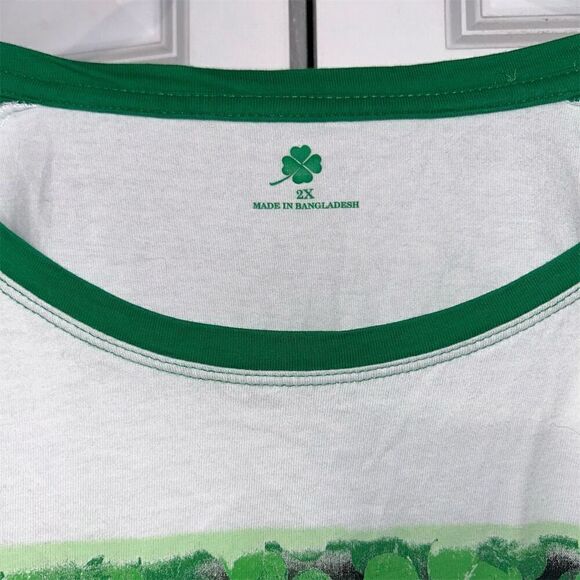 Irish For A Day St. Patrick's Day Raglan Baseball T-Shirt 2XL Unisex - Picture 3 of 4